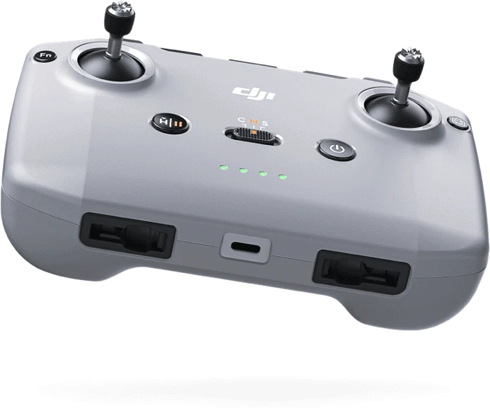 DJI RC-N series remote controller with the phone cradle on top