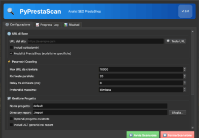 PyPrestaScan: lo scanner SEO open-source per PrestaShop che migliora il tuo e-commerce